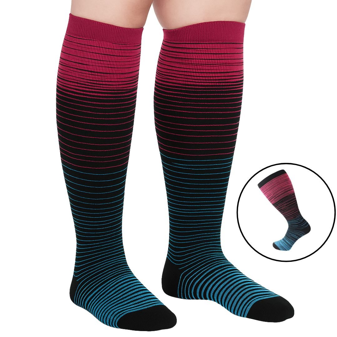 Extra Wide Compression Socks - Socks Relief