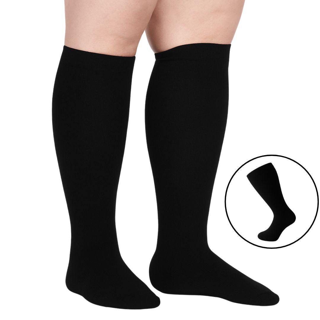 Extra Wide Compression Socks - Socks Relief
