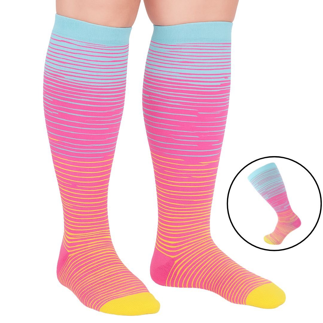 Extra Wide Compression Socks - Socks Relief