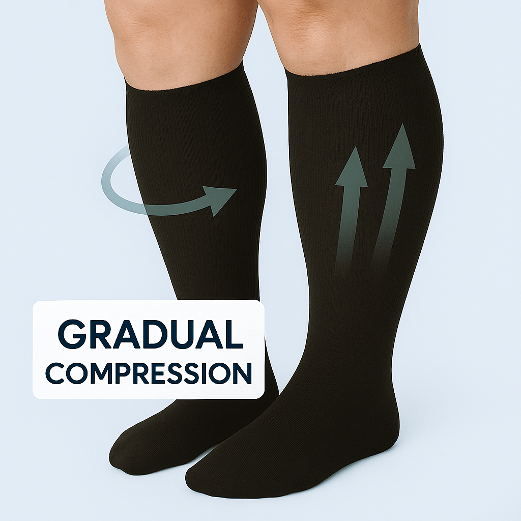 Extra Wide Compression Socks - Socks Relief