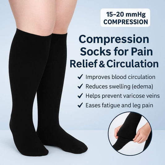 Extra Wide Compression Socks - Socks Relief